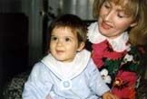 Mireille et Alexandre son petit fils, en mars 1993