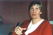 Maman, le jour de son anniversaire le 26 mars 2000